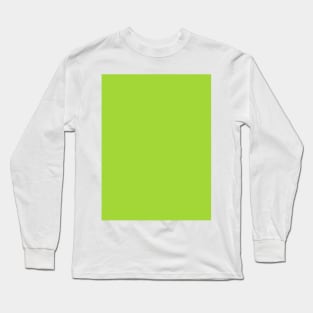 preppy modern summer spring pastel mint Lime Green Long Sleeve T-Shirt